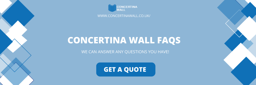 concertina walls in West Yorkshire